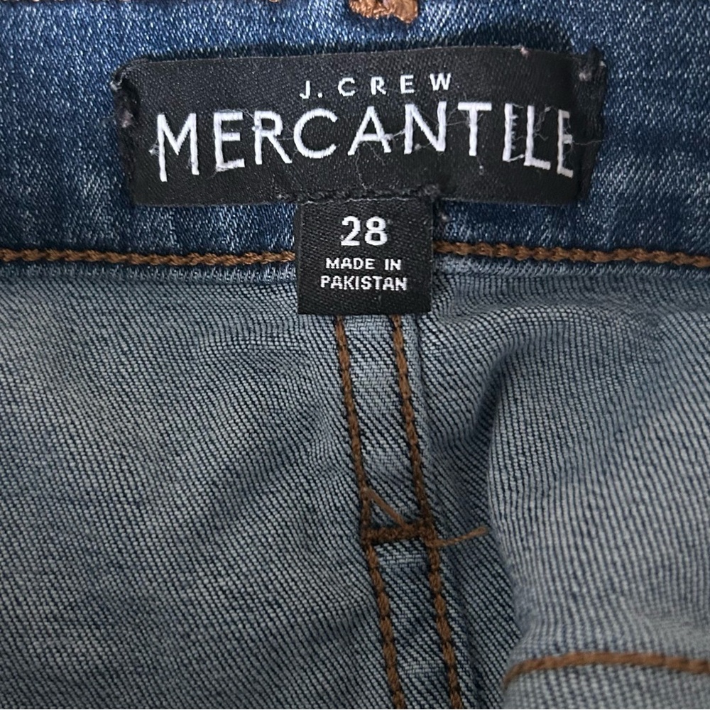 J. Crew Women's Distressed Blue Skinny Jeans - Picture 4 of 4